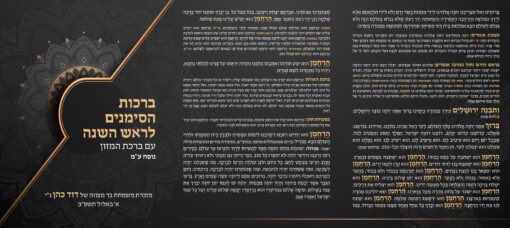 ⁦ברכון עם סדר הסימנים לראש השנה 1098⁩ – תמונה ⁦4⁩