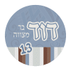 ⁦מדבקות עגולות לבר מצווה 44⁩ – תמונה ⁦3⁩